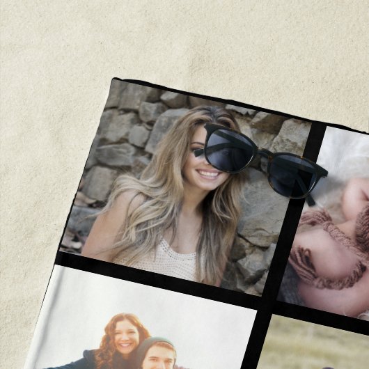 Serviette De Plage Collage de photos d'amour (En situation)