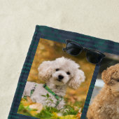 Serviette De Plage Collage de texte et de photo personnalisé (En situation)