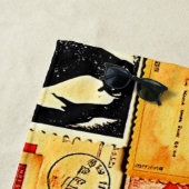 Serviette De Plage Collage papier vintage (En situation)