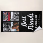 Serviette De Plage Collage photo d'amis modernes (Devant)