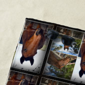 Serviette De Plage Collage photo de cheval Brown, (En situation)