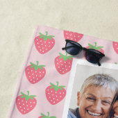 Serviette De Plage Collage photo de fraises (En situation)