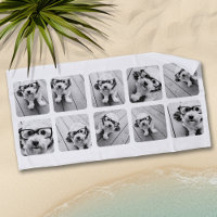 Collage photo personnalisé de 10 images avec cadre