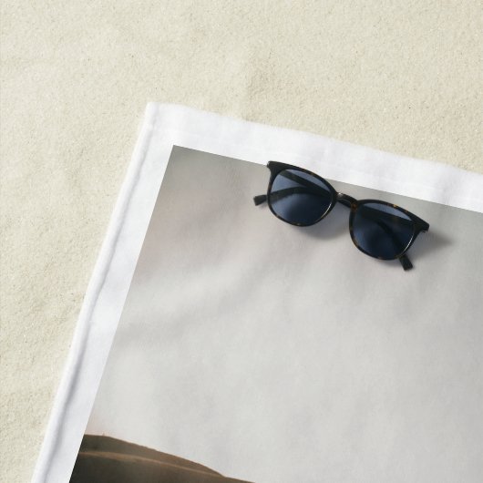 Serviette De Plage Collage photo simple moderne (En situation)