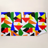 Serviette De Plage Collage triangulaire (Devant)