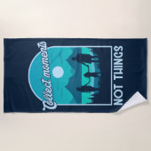 Serviette De Plage Collecter les moments (Devant)