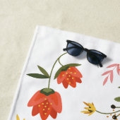 Serviette De Plage collection de fleurs (En situation)