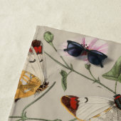 Serviette De Plage Collection de la papillon Moth Nature Dessin (En situation)