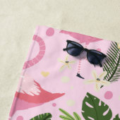 Serviette De Plage Collection Été Flamingo Un Design 8 (En situation)
