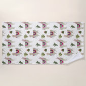 Serviette De Plage Collection Llamarama | Cute Llamas (Devant)