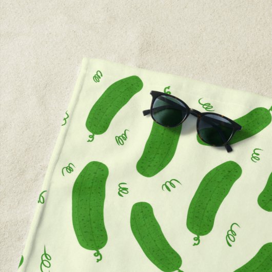 Serviette De Plage Collection Pickle & Fresh (En situation)