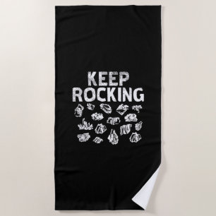 Serviette De Plage Collectionneur de roches - Continuez à rouler