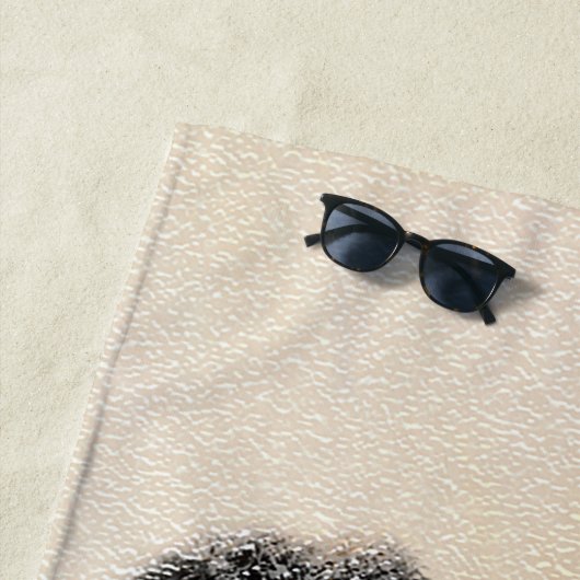 Serviette De Plage Collie (Rough) Peinture - Cute Original Chien Art (En situation)