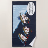 Serviette De Plage Colomb et ses théories (Devant)