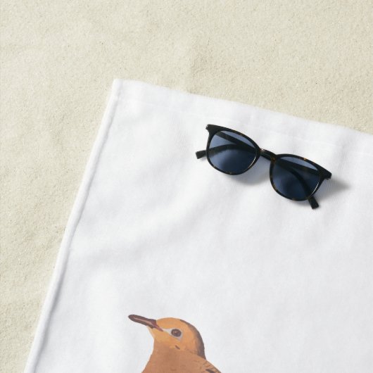 Serviette De Plage colombe en deuil de Caroline (En situation)