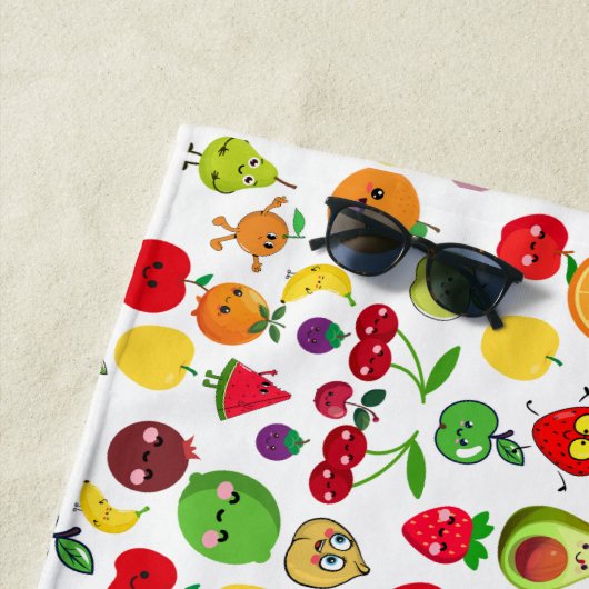 Serviette De Plage coloré (En situation)