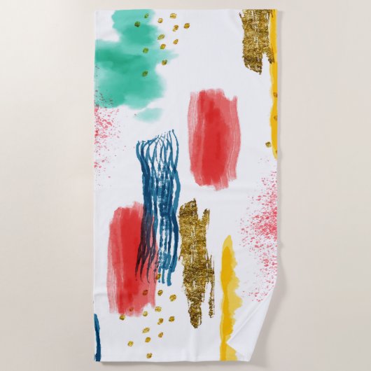 Serviette De Plage Coloré (Devant)