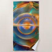 Serviette De Plage Coloré et autrement Abstrait (Devant)