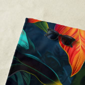 Serviette de plage colorée Tropical Toucan (En situation)