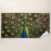 Serviette De Plage Colorful peacock (Devant)