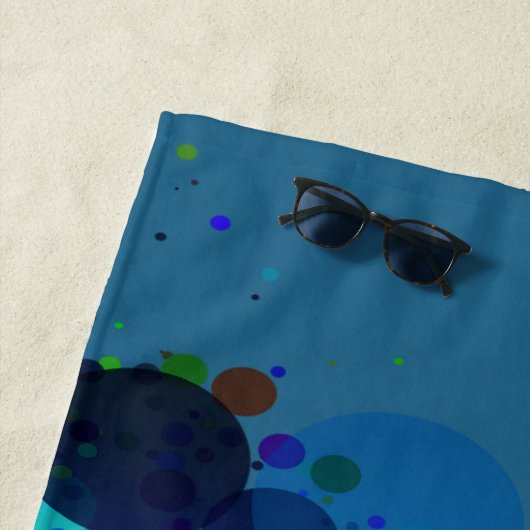 Serviette De Plage Colorful Spots (En situation)
