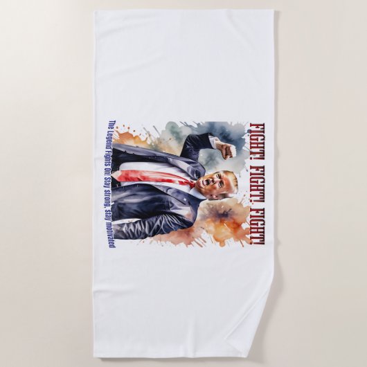 Serviette De Plage Combattez ! Combattez ! Combattez ! Légende de Tru (Devant)