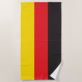 Serviette De Plage Combinaison de 3 couleurs, Drapeau (Devant)