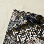 Serviette De Plage Combiné, ethnique, africain. (En situation)