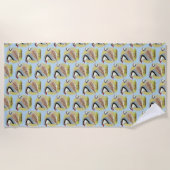 Serviette De Plage Combo de perdrix de Chukar (Devant)