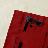 Serviette De Plage Come & Take It ! Flag de Texas State (En situation)