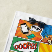 Serviette De Plage Comics de noms personnalisés (En situation)