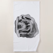 Serviette De Plage Compagnon dans le calme (Devant)