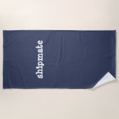 Serviette De Plage compagnon de bord (Devant)
