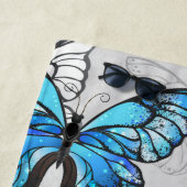 Serviette De Plage Composition des papillons blancs et bleus (En situation)