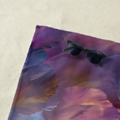 Serviette De Plage Composition florale pastel abstraite lumineuse (En situation)