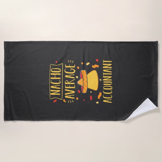 Serviette De Plage Comptable moyen Nacho (Devant)