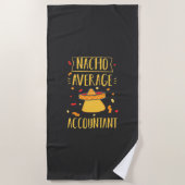 Serviette De Plage Comptable moyen Nacho (Devant)