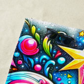 Serviette De Plage Conception cardiaque (En situation)