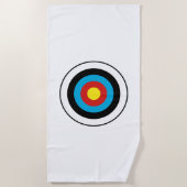 Serviette De Plage Conception cible Bullseye (Devant)