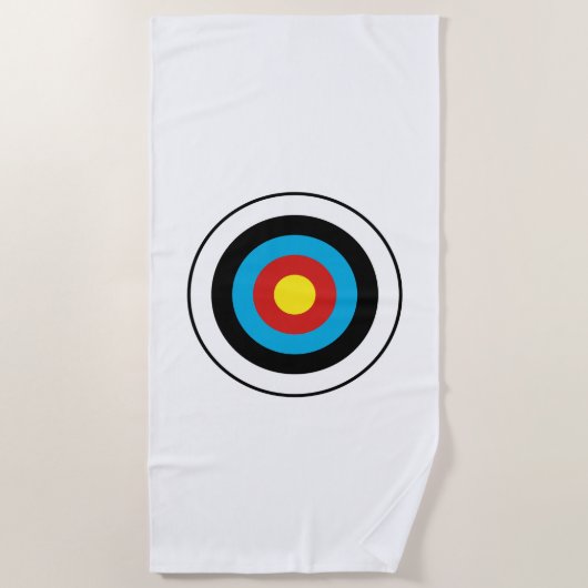 Serviette De Plage Conception cible Bullseye (Devant)
