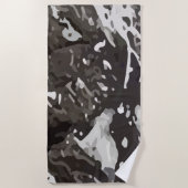 Serviette De Plage Conception de camouflage militaire (Devant)