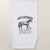 Serviette De Plage Conception de chemise facilement distrait par les (Devant)