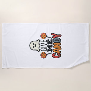 Serviette De Plage Conception de chemise fantôme Halloween vintage do