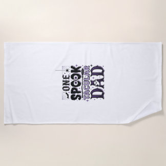 Serviette De Plage Conception de chemise Halloween pour papa Vintage