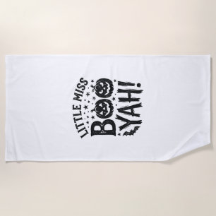 Serviette De Plage Conception de chemise Halloween vintage Little Mis