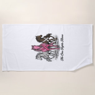 Serviette De Plage Conception de chemise vectorielle de soutien contr
