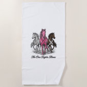 Serviette De Plage Conception de chemise vectorielle de soutien contr (Devant)