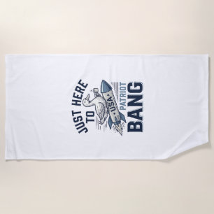 Serviette De Plage Conception de chemise vectorielle vintage de fusée