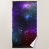 Serviette De Plage Conception de constellations de l'espace cosmique  (Devant)