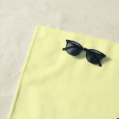 Serviette De Plage Conception de crocodile de couleur jaune personnal (En situation)